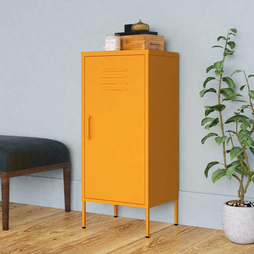 vidaXL Storage Cabinet 42.5x35x101.5 cm steel olive green