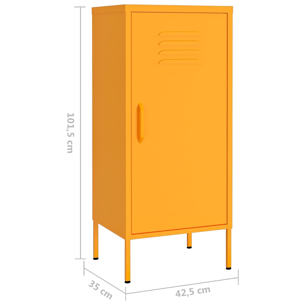 vidaXL Storage Cabinet 42.5x35x101.5 cm steel olive green