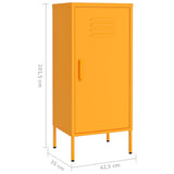 vidaXL Storage Cabinet 42.5x35x101.5 cm steel olive green