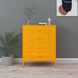vidaXL Ladekast 80x35x101,5 cm staal olijfgroen