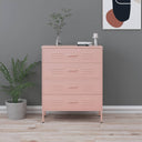 vidaXL Ladekast 80x35x101,5 cm staal olijfgroen