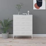 vidaXL Ladekast 80x35x101,5 cm staal olijfgroen