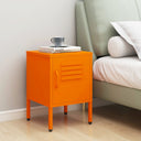 vidaXL Nightstands 2 pcs 35x35x51 cm steel olive green