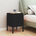 vidaXL Nightstands 2 pcs 35x35x51 cm steel olive green