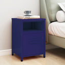 vidaXL Nightstands 2 pcs 35x35x51 cm steel mustard yellow