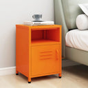 vidaXL Nightstands 2 pcs 35x35x51 cm steel mustard yellow