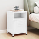 vidaXL Nightstands 2 pcs 35x35x51 cm steel mustard yellow