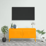 vidaXL TV Cabinet 105x35x50 cm Steel Olive Green