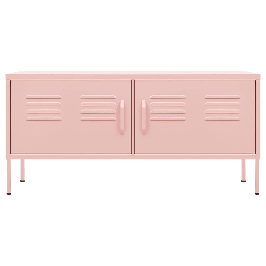 vidaXL TV Cabinet 105x35x50 cm Steel Olive Green