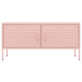 vidaXL TV Cabinet 105x35x50 cm Steel Olive Green
