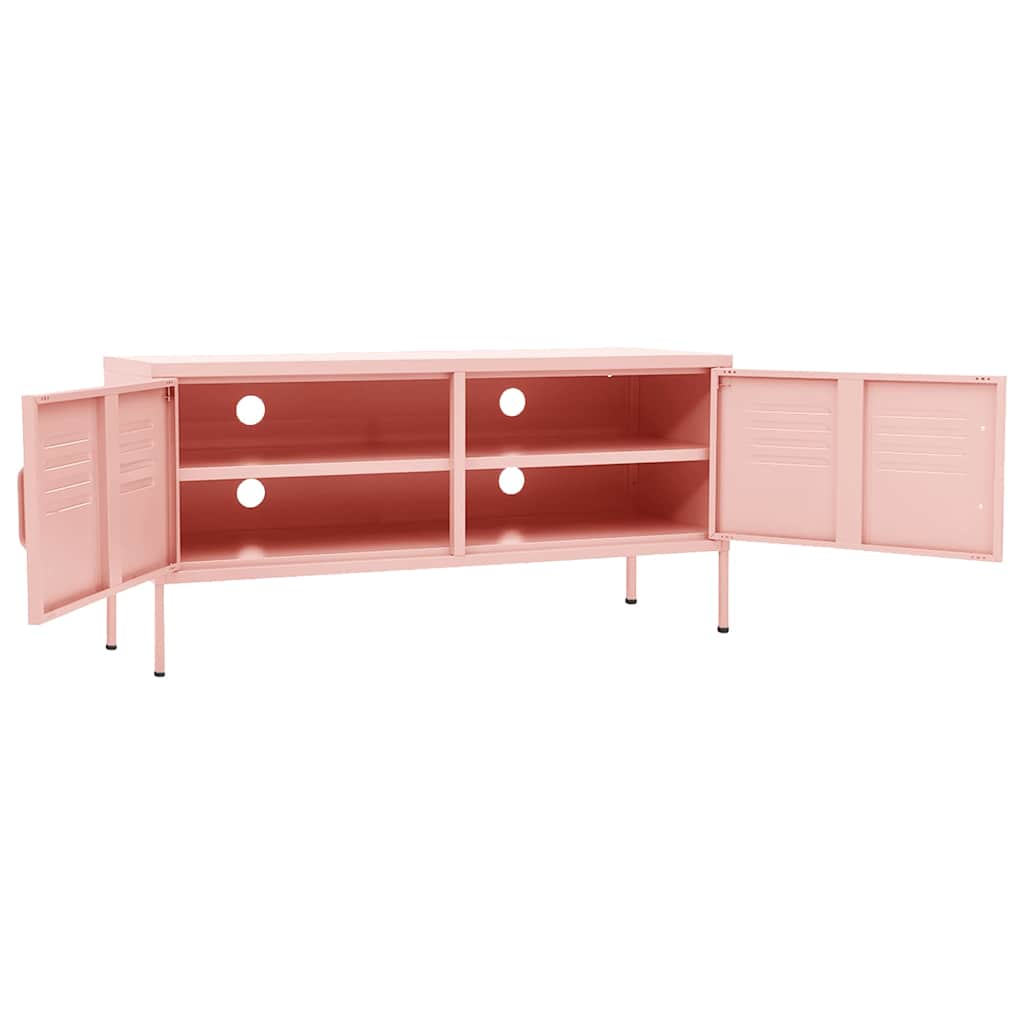 vidaXL TV Cabinet 105x35x50 cm Steel Olive Green
