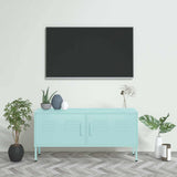 vidaXL TV Cabinet 105x35x50 cm Steel Olive Green