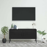 vidaXL TV Cabinet 105x35x50 cm Steel Olive Green