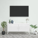 vidaXL TV Cabinet 105x35x50 cm Steel Olive Green