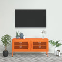 vidaXL Tv-meubel 105x35x50 cm staal olijfgroen