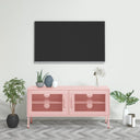 vidaXL Tv-meubel 105x35x50 cm staal olijfgroen