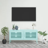 vidaXL Tv-meubel 105x35x50 cm staal olijfgroen