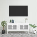vidaXL Tv-meubel 105x35x50 cm staal olijfgroen