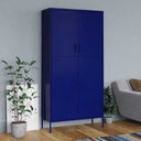 vidaXL Wardrobe 90x50x180 cm steel olive green