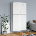 vidaXL Wardrobe 90x50x180 cm steel olive green