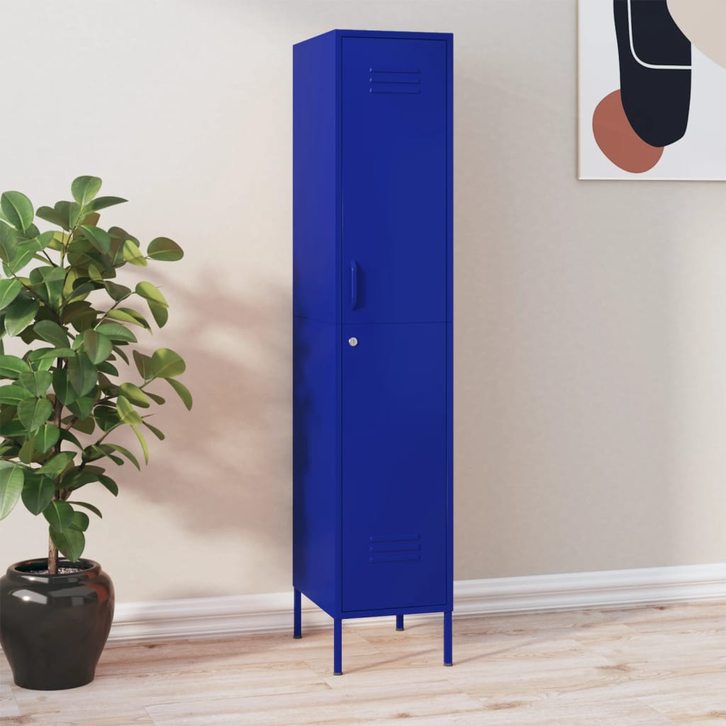 vidaXL Lockerkast 35x46x180 cm staal olijfgroen
