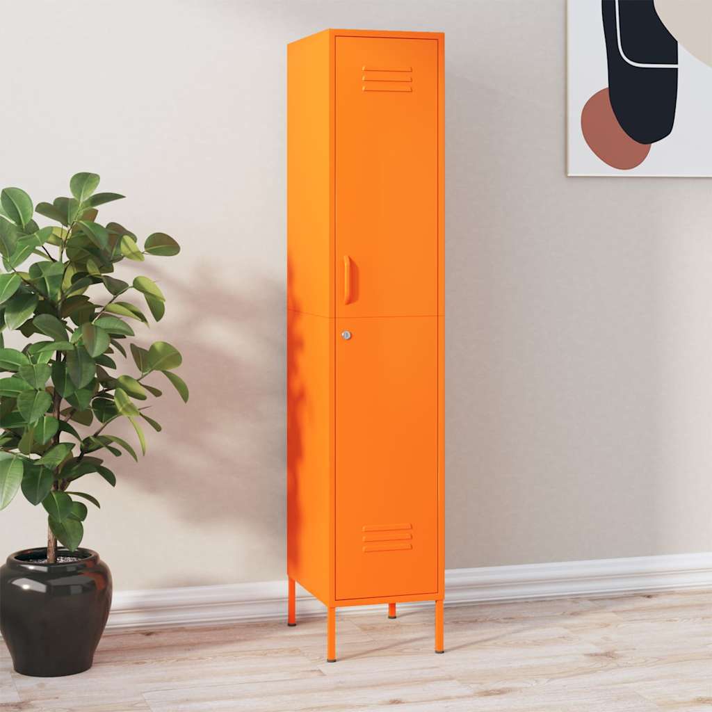 vidaXL Lockerkast 35x46x180 cm staal olijfgroen