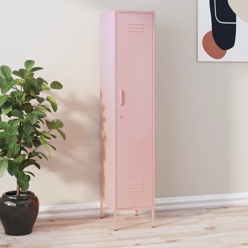 vidaXL Lockerkast 35x46x180 cm staal olijfgroen