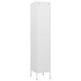 vidaXL Lockerkast 35x46x180 cm staal olijfgroen