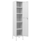 vidaXL Lockerkast 35x46x180 cm staal olijfgroen