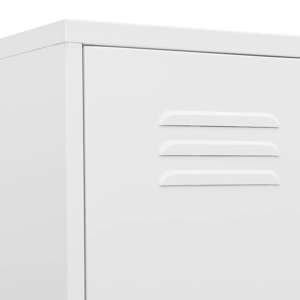 vidaXL Lockerkast 35x46x180 cm staal olijfgroen