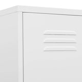 vidaXL Lockerkast 35x46x180 cm staal olijfgroen
