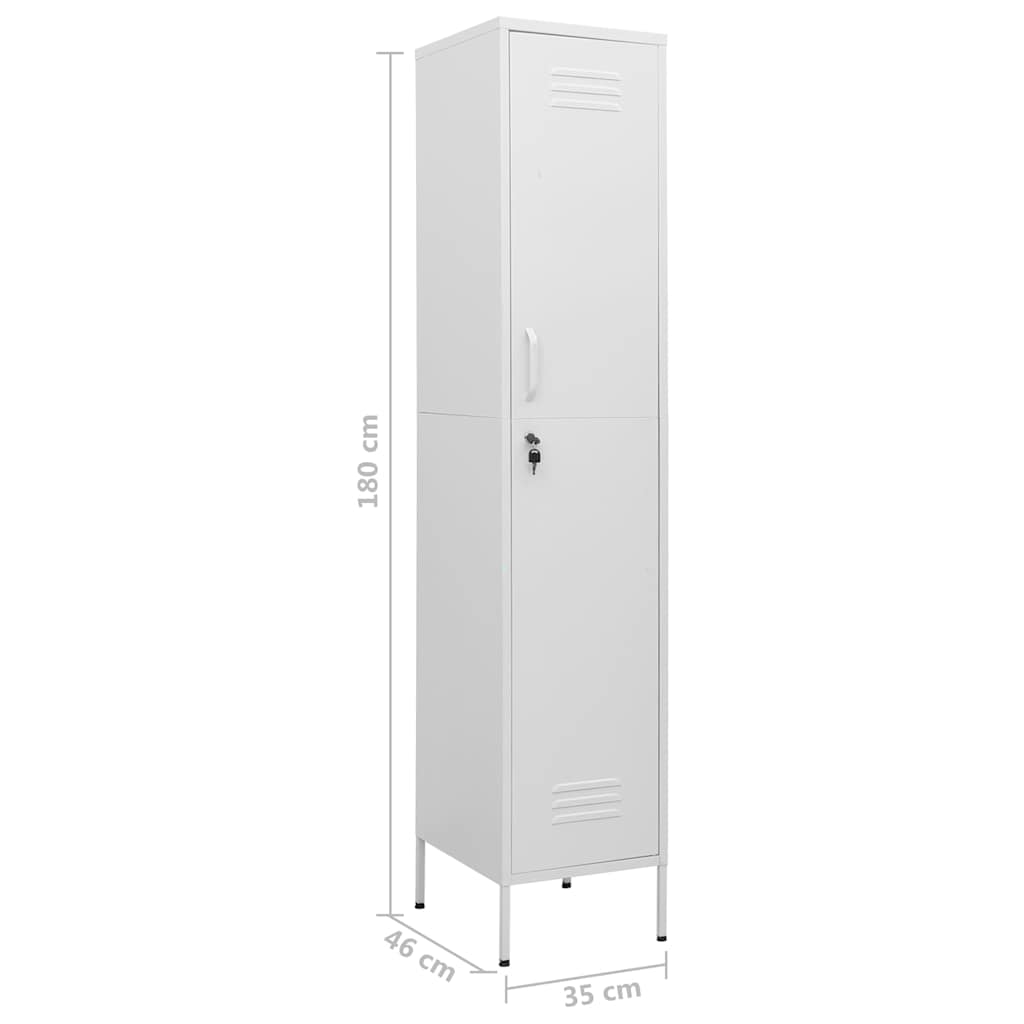 vidaXL Lockerkast 35x46x180 cm staal olijfgroen