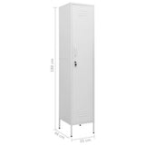 vidaXL Lockerkast 35x46x180 cm staal olijfgroen
