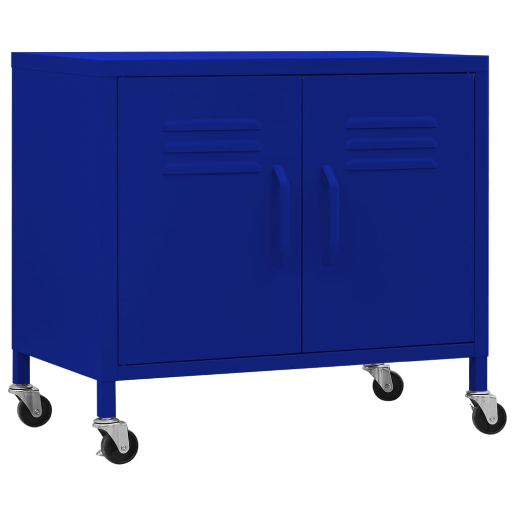 vidaXL Storage Cabinet 60x35x56 cm Steel Olive Green