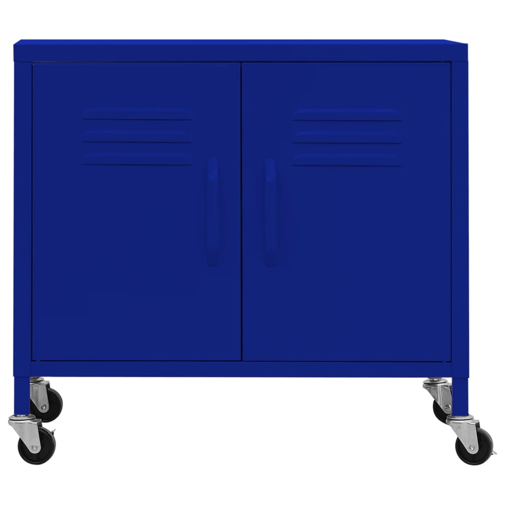 vidaXL Storage Cabinet 60x35x56 cm Steel Olive Green
