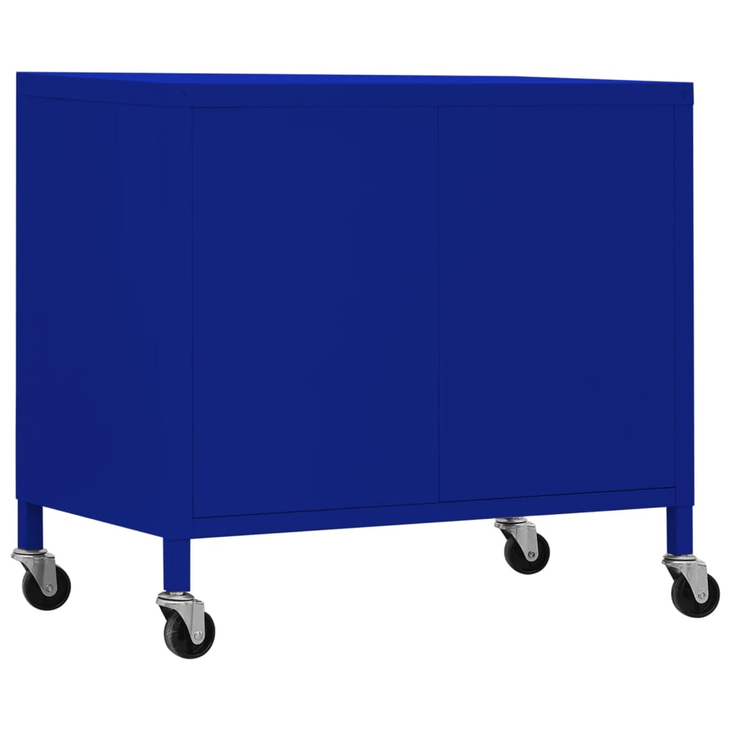 vidaXL Storage Cabinet 60x35x56 cm Steel Olive Green