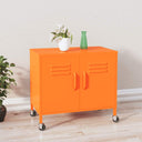 vidaXL Storage Cabinet 60x35x56 cm Steel Olive Green