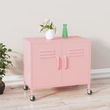 vidaXL Storage Cabinet 60x35x56 cm Steel Olive Green