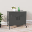 vidaXL Storage Cabinet 60x35x56 cm Steel Olive Green