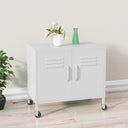 vidaXL Storage Cabinet 60x35x56 cm Steel Olive Green
