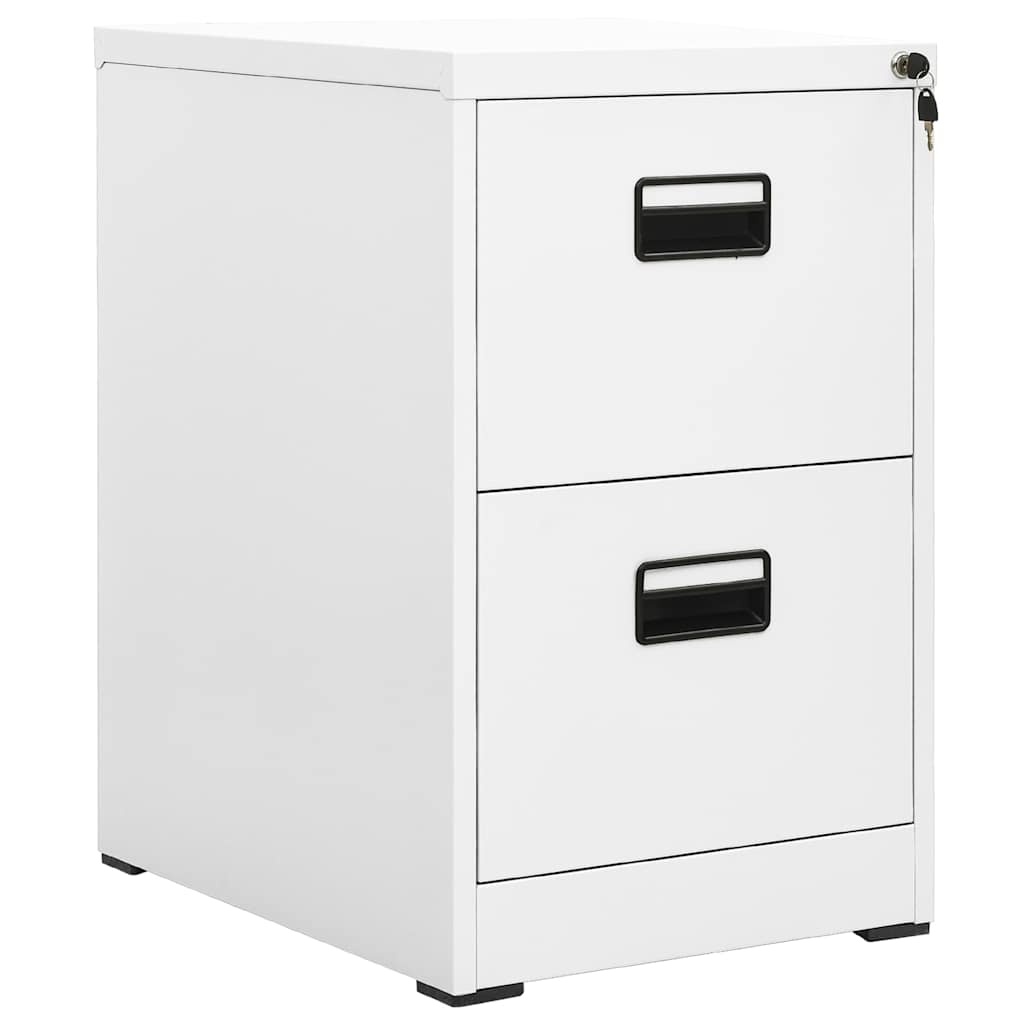 vidaXL Filing Cabinet 46x62x72.5 cm steel white