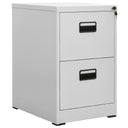vidaXL Filing Cabinet 46x62x72.5 cm steel white