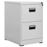 vidaXL Filing Cabinet 46x62x72.5 cm steel white