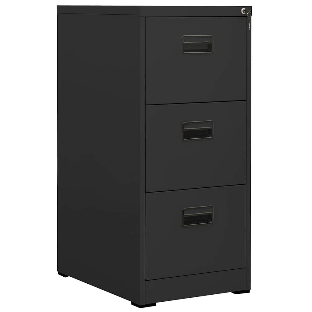 vidaXL Filing Cabinet 46x62x72.5 cm steel white