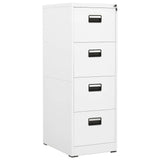 vidaXL Filing Cabinet 46x62x72.5 cm steel white