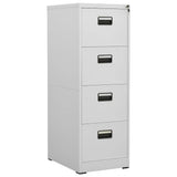 vidaXL Filing Cabinet 46x62x72.5 cm steel white