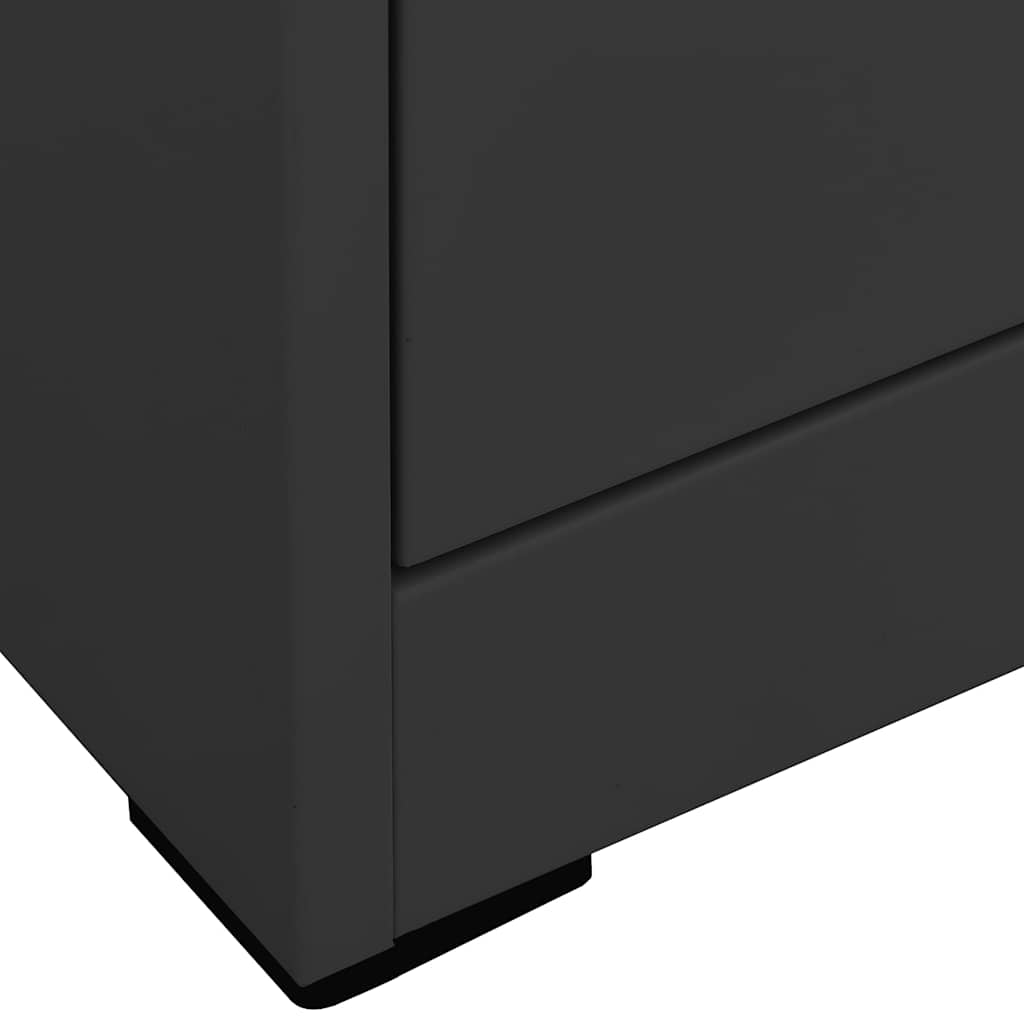 vidaXL Filing Cabinet 46x62x72.5 cm steel white