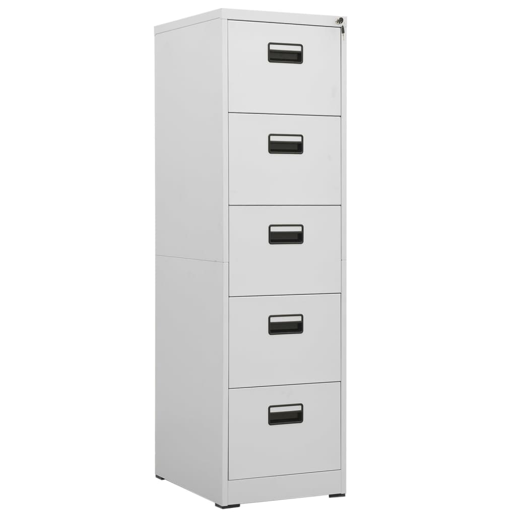 vidaXL Filing Cabinet 46x62x72.5 cm steel white