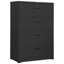 vidaXL Archiefkast 90x46x72,5 cm staal wit