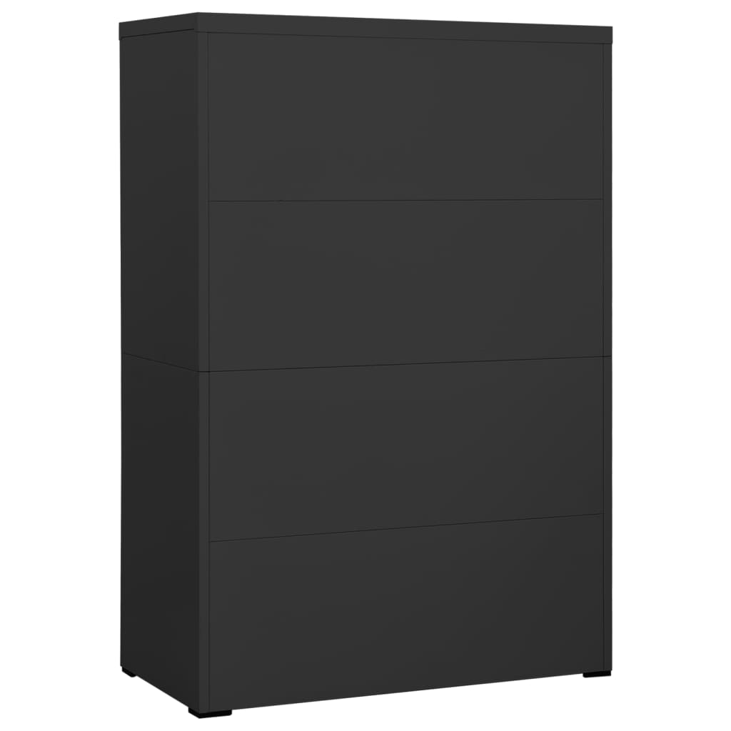 vidaXL Archiefkast 90x46x72,5 cm staal wit